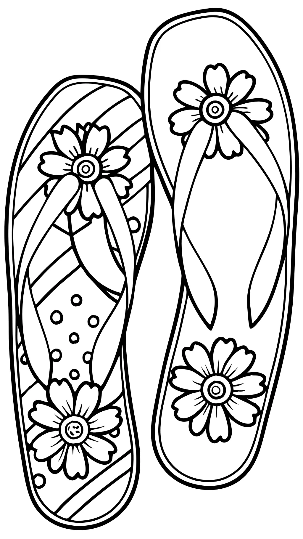 flip flop coloring pages